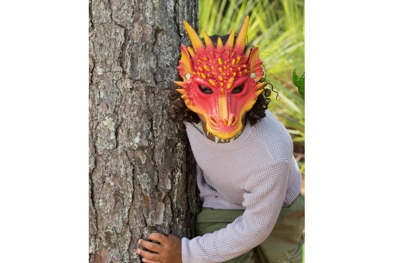 Máscara dragon rojo