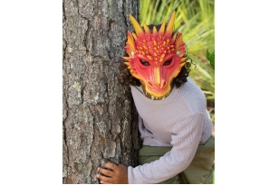 Máscara dragon rojo