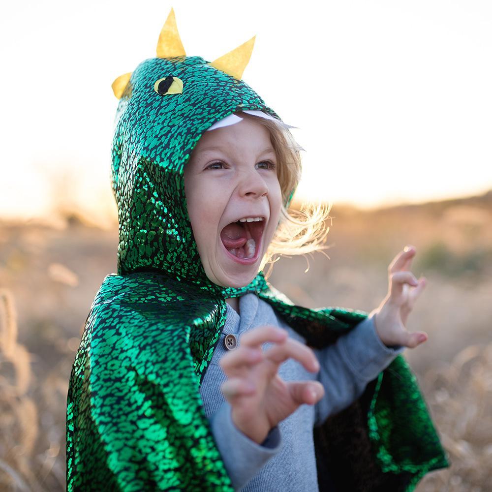 Capa de dragón verde