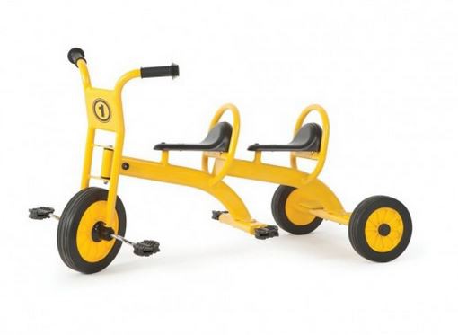 Triciclo escolar doble