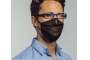MASCARILLA HIGIÉNICA SEMITRANSPARENTE REUTILIZABLE EMOTION | BIOVEST NEGRA TM