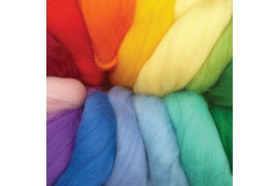 LANA CARDADA PEINADA EN CINTA ARCOIRIS