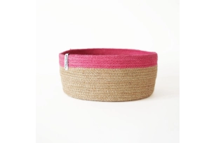 CESTA REDONDA FRANJA FUCSIA THE DIDA