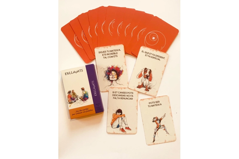 Enllaçats. Joc de cartes per crèixer en positiu. Grups