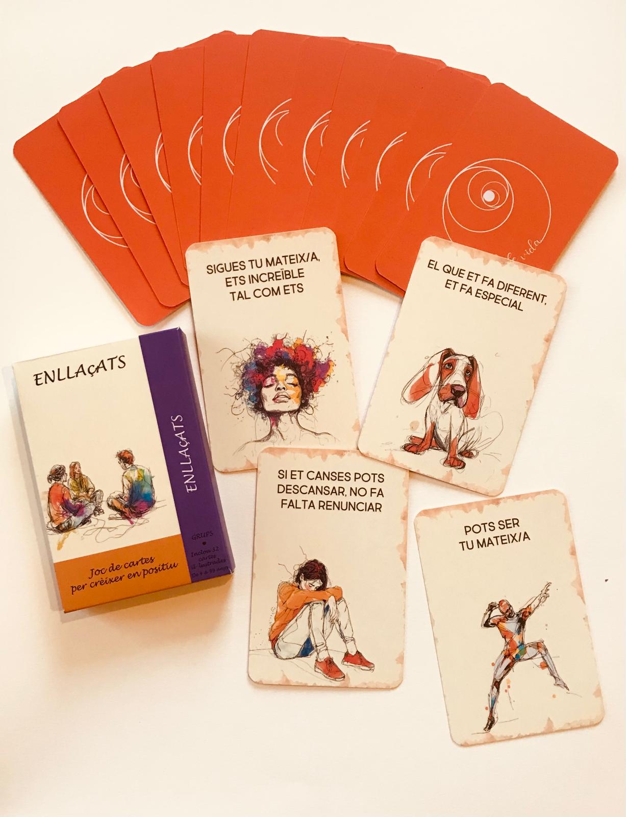 Enllaçats. Joc de cartes per crèixer en positiu. Grups