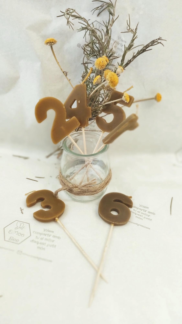 Espelma números Aniversari