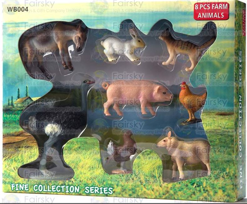 Pack de 8 animales de granja