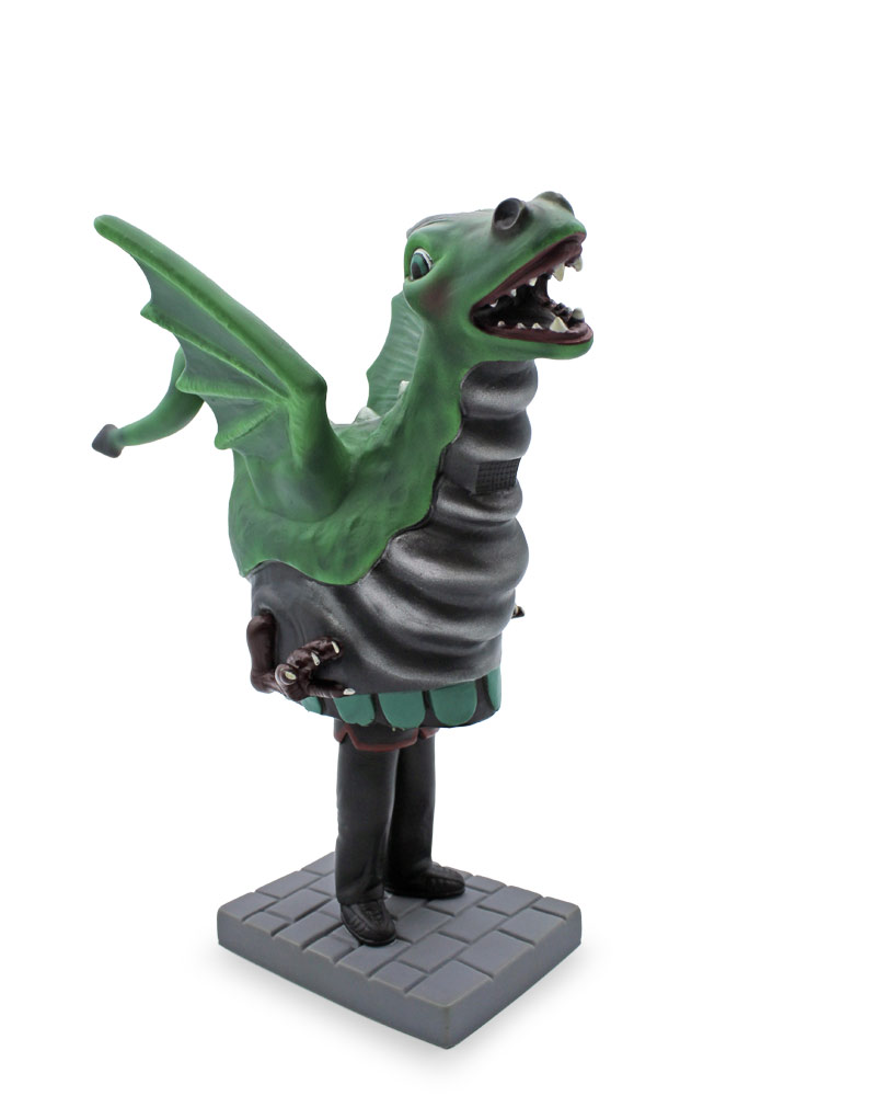 Figura de goma del Dragalió de Mataró