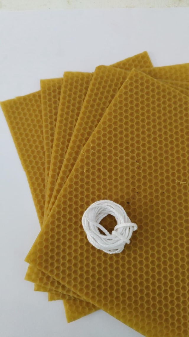 Kit velas de cera de abejas (5 láminas)