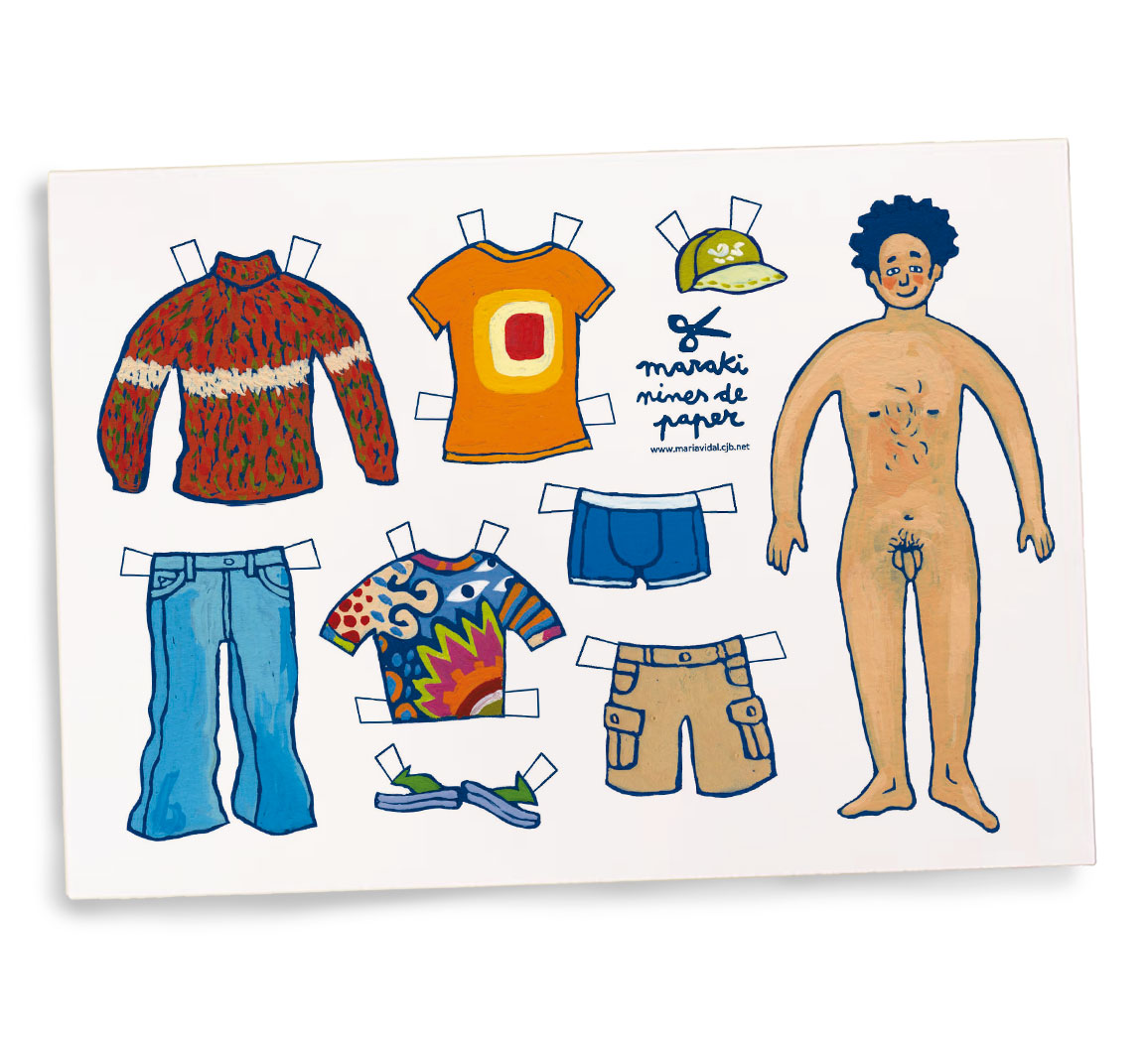 Muñeca recortable Roger