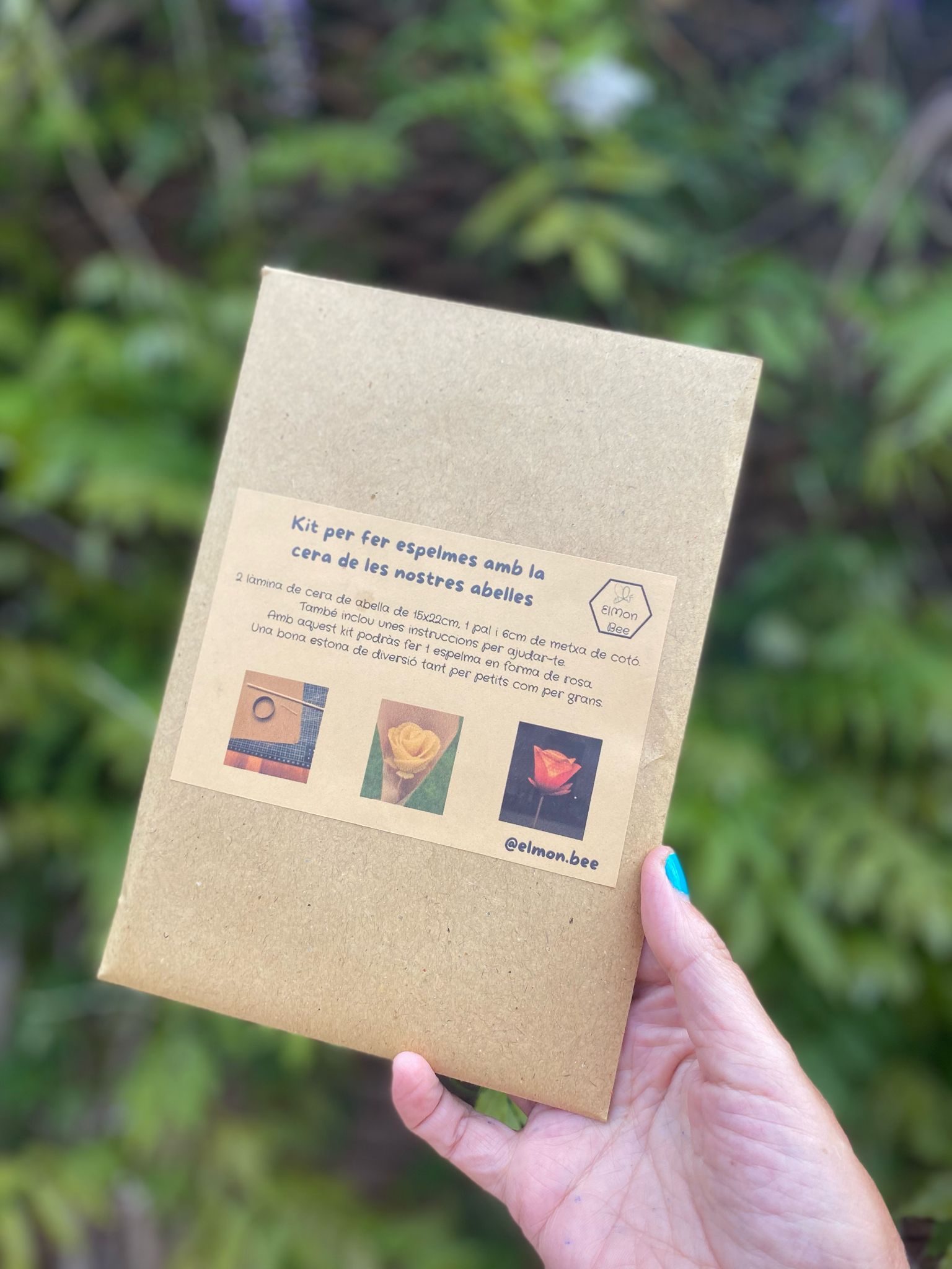 Kit per fer una rosa d'espelma amb cera d'abelles
