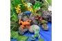 Tubo de 12 ranas y tortugas
