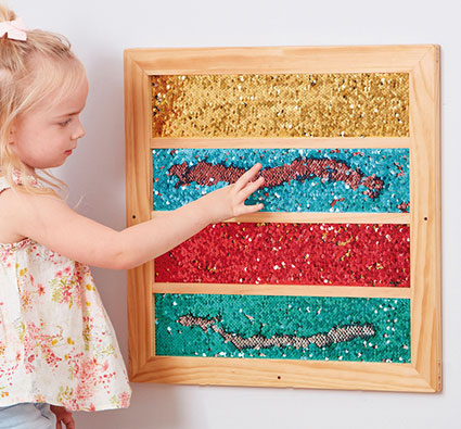 Cuadro de lentejuelas