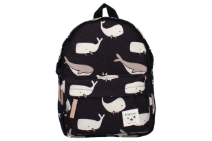 Motxilla negra balenes Kidzroom