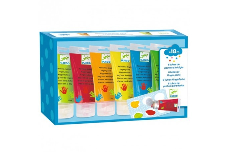 6 Tubs de pintura de dits
