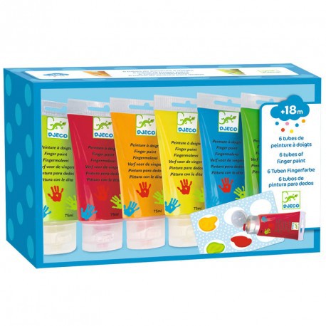 6 Tubs de pintura de dits