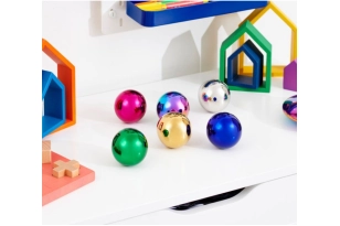 Bola sensorial mirall de color amb so Ø 6 cm