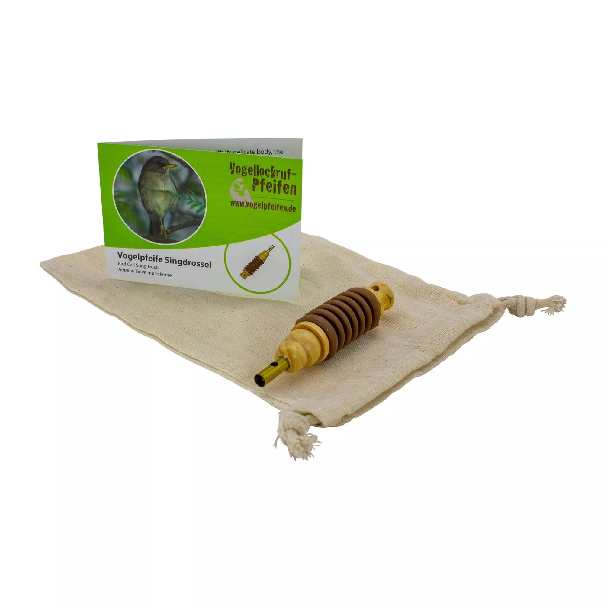 Silbato de pájaro zorzal cantador