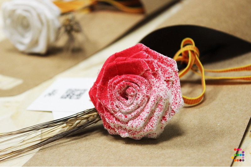 Rosa Origami Plantable - Roja