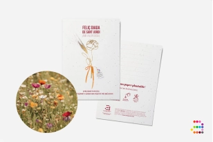 Postal plantable Feliç Sant Jordi
