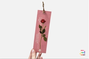 Marcapágina Rosa de Sant Jordi