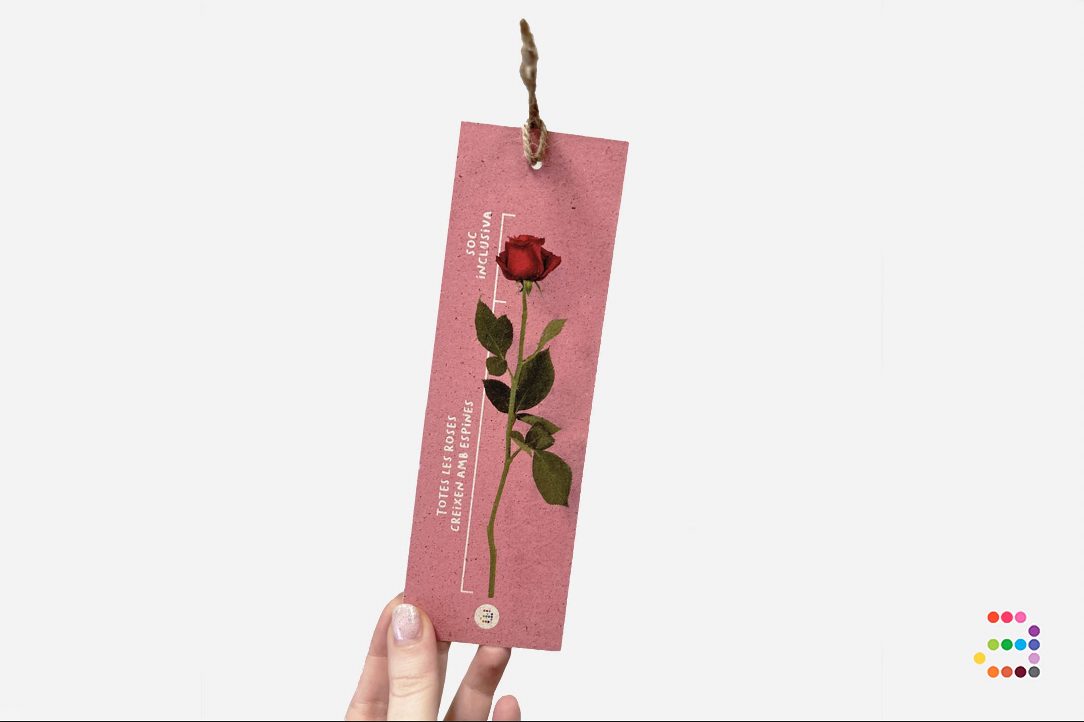 Marcapágina Rosa de Sant Jordi