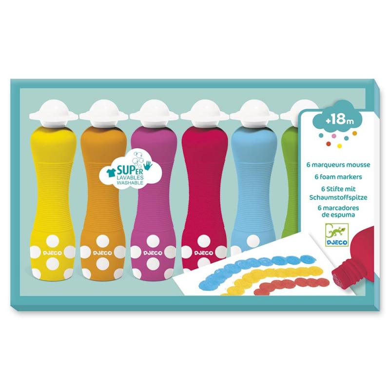 6 Tubs de marcadors d'espuma