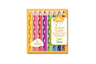 8 llapisos de colors per mans petites