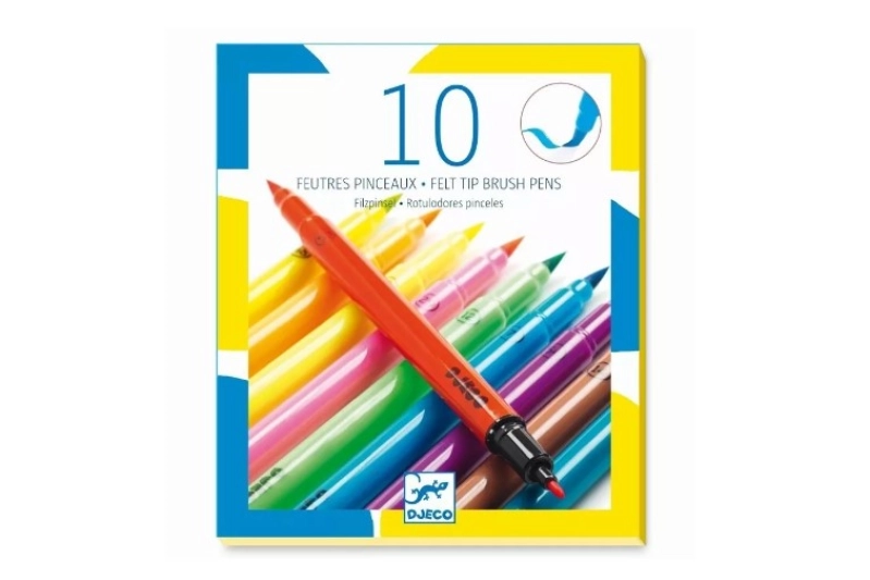 10 rotuladores pincel Neón