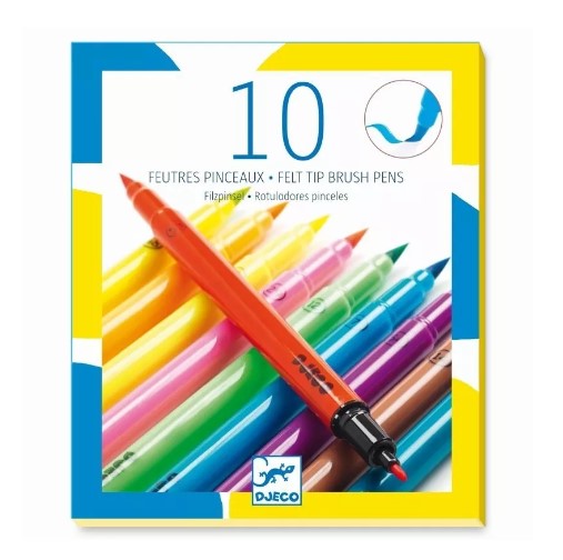 10 rotuladores pincel Neón