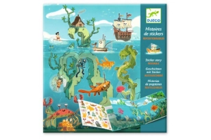 Pegatinas reutilizables Las aventuras el el mar