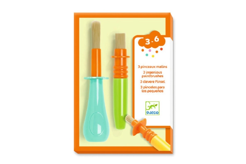 3 pinceles ergonómicos