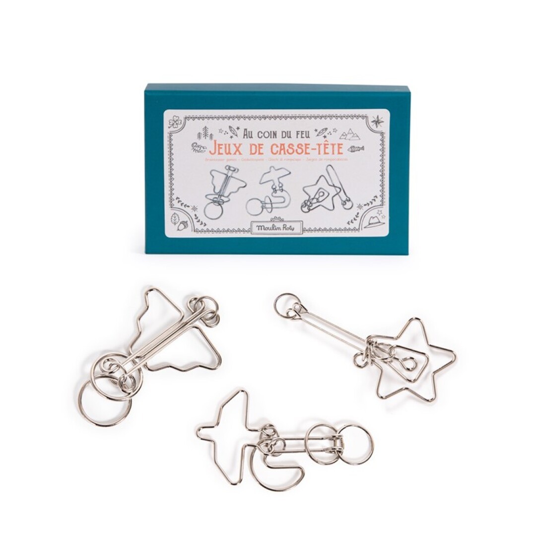 3 trencaclosques metàl.lics