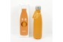 BOTELLA DE ACERO INOXIDABLE NARANJA 500 ml