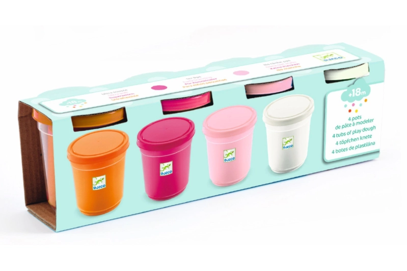 4 POTS DE PLASTILINA SWEET