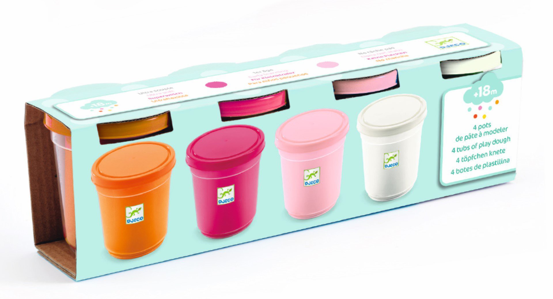 4 botes de plastilina sweet