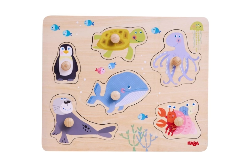 Trencaclosques de fusta – Animals del mar