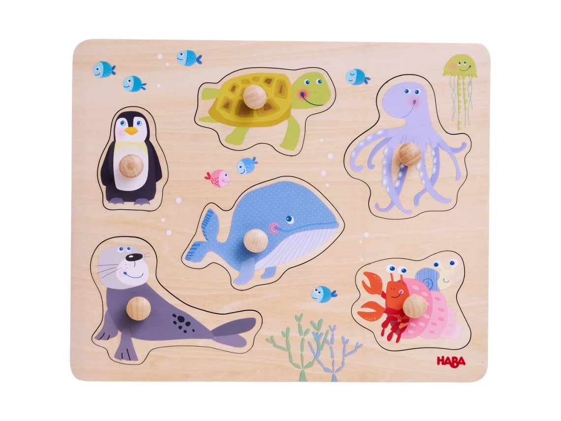 Trencaclosques de fusta – Animals del mar