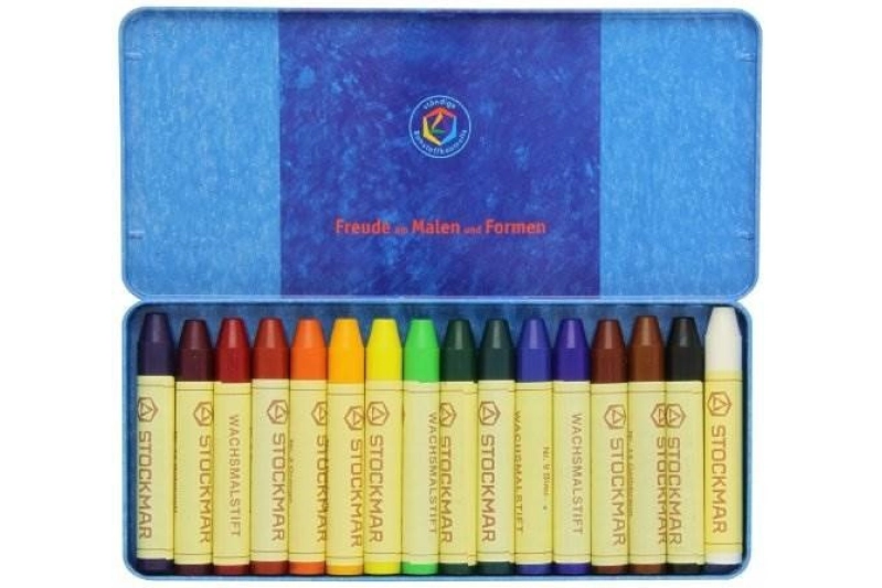 8 bloques y 8 ceras para pintar Stockmar