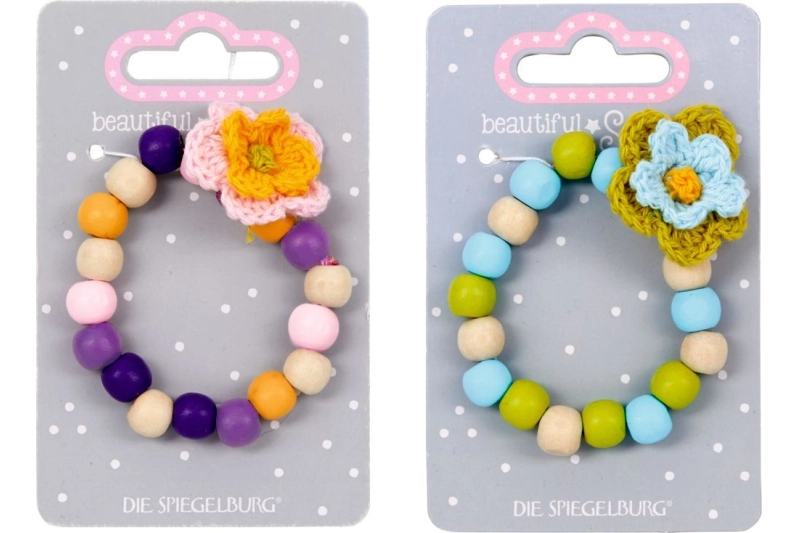 BRAÇALET DE FUSTA AMB FLOR