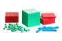 Set Base 10 en 3 colores Montessori 121 piezas ReWood
