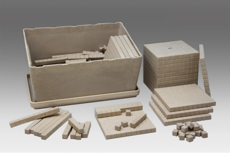 Conjunto Base 10 con marcado 151 piezas ReWood