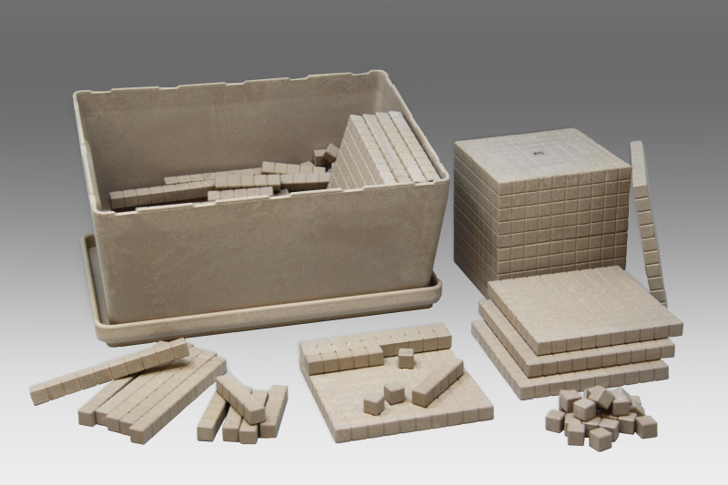 Conjunto Base 10 con marcado 151 piezas ReWood