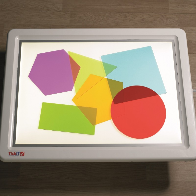 Formes de colors gegants translúcides