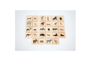 Memo de fusta d'animals salvatges