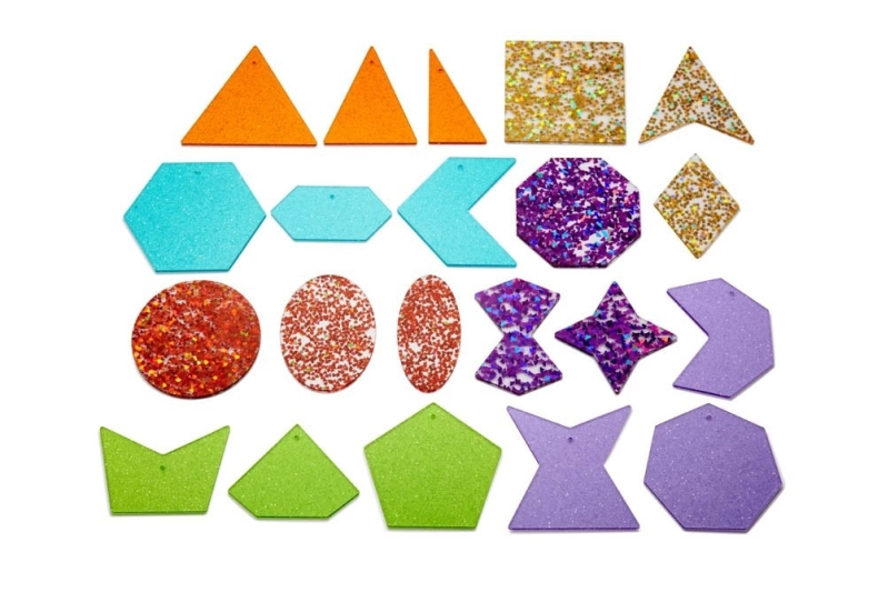 Formas geométricas arcoíris