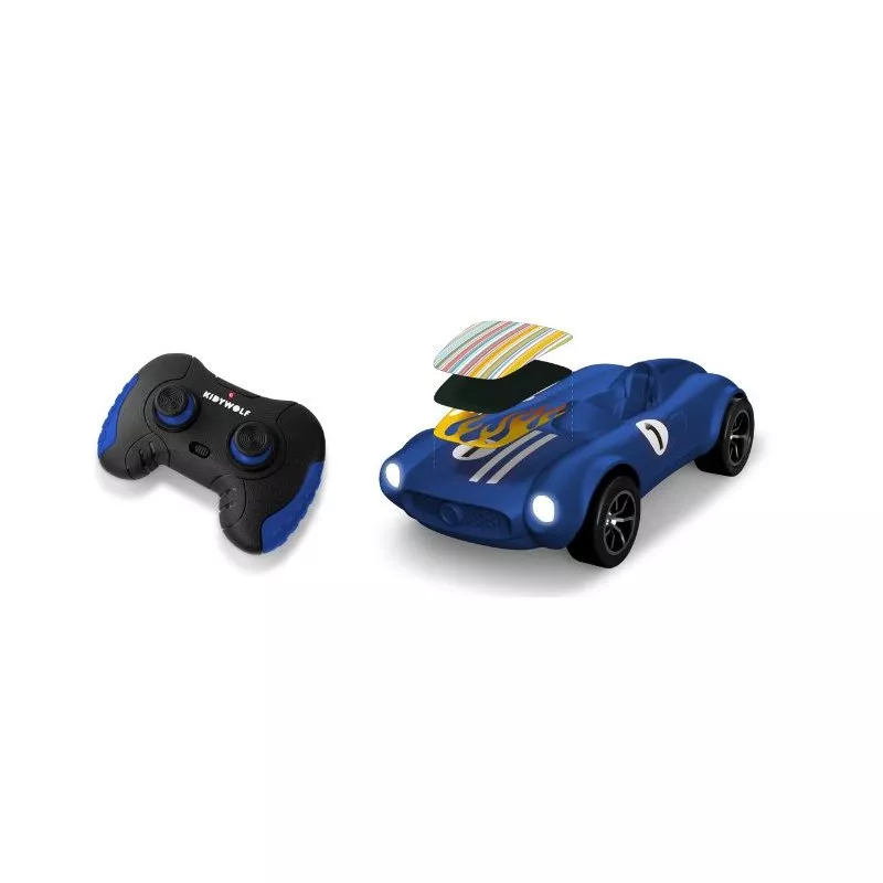 Cotxe teledirigit kidycar blau