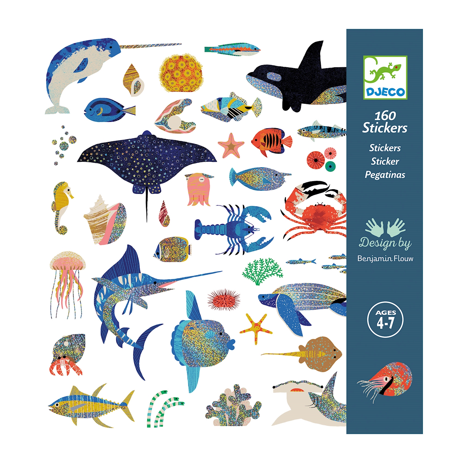 Enganxines Metalitzades del fons marí