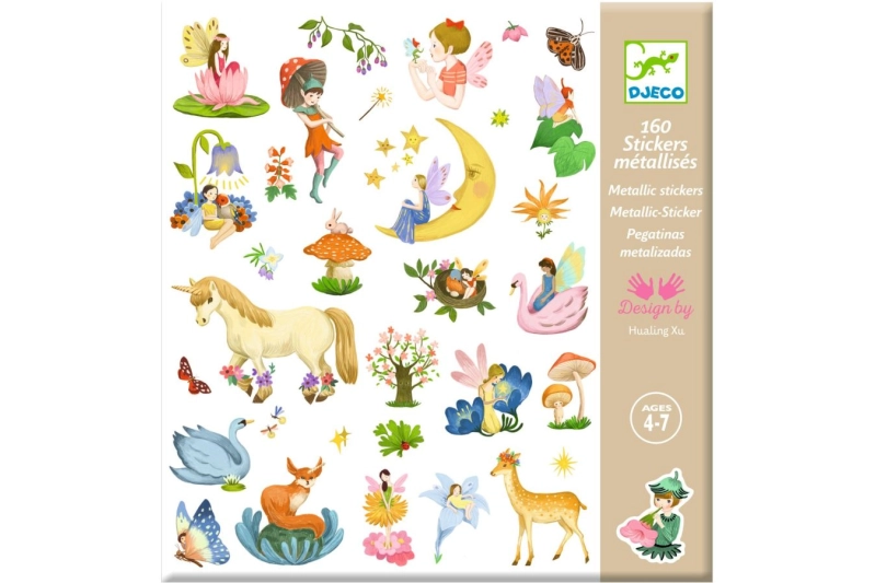 Pegatinas metalizadas fantasía