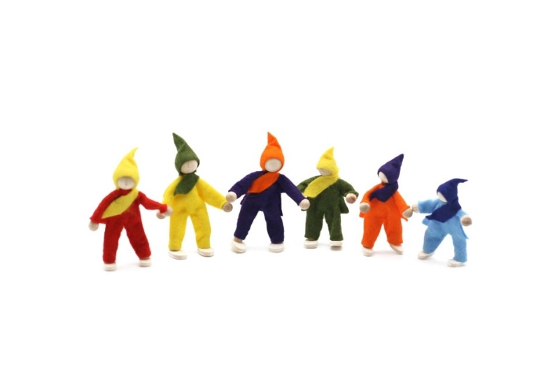 Muñecos de fieltro flexibles (6 unidades)
